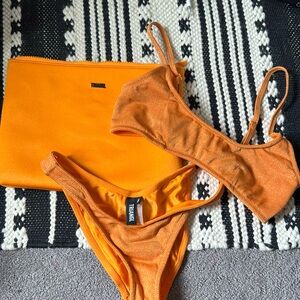 Triangl bikini, Size Small, Orange